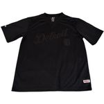 Stitches Athletic Gear Black Detroit V-Neckline Jersey Style Shirt Size Large Photo 0