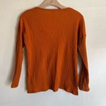 Free People FP Beach Henley Long Sleeve Pullover Orange Size Medium Photo 4