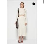 NEW Jonathan Simkhai Mia Plisse Skirt Sandstone Size 10 Photo 4