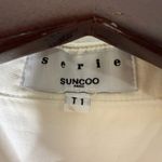 Serie Suncoo White Collar Button Down Top Red Eyelet Detail Size T1 Small Photo 7