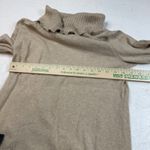 Jeanne pierre  Women's Beige Turtleneck Sweater Dress Button Pocket Size‎ M Photo 2