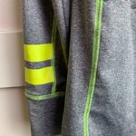 PINK - Victoria's Secret Victoria's Secret Pink Gray & Neon Yellow Athletic Hoodie Photo 8