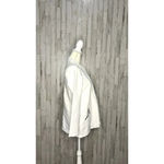 Kan Can Women's White Moto Jacket Size Small Longline Asymmetrical Zip Photo 1