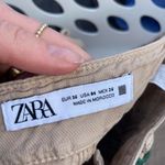 ZARA Tan high waisted wide leg pant Trousers sz small Photo 3
