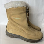 Columbia  Vallara II Womens Snow Boots Size 8.5 Tan Suede Waterproof Omni-Grip Photo 0