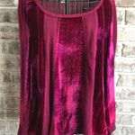 Unity World Wear Cranberry Top Retro Boho Small Red Photo 0