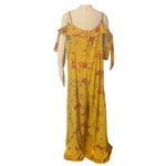 Anthropologie  Londonderry Yellow Floral Print Plus Size Boho Jumpsuit New Photo 6