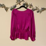 1. State  Magenta Puff Sleeve Top Photo 3