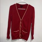 J.Crew Red Crewneck Sweater Classic Knit Photo 3