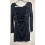 Halston Heritage  Black Dress Gold Studs Sz. 2 Photo 3