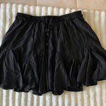 Entro Black Flowy Skirt Photo 0