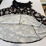 Torrid Black Purple Floral Scuba Knit Off Shoulder Flare Dress Size 1X Pockets Photo 9