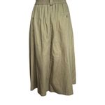 Karen Scott Vintage 100% Cotton Green Maxi Skirt Button-Front 26 Waist Photo 3