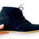 Björndal Bjorndal Rachel Black Suede Wedge Ankle Boots Women’s Size 7 Lace Up Bootie Boot Photo 0