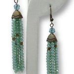 Boho Bohemian Beaded Tassel Drop Hook Retro Earrings Photo 0