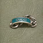 Tag Chain Enamel Arg 925 Ring Gucci Size 20/ US size 9 Photo 1