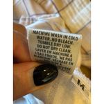 Side Stitch Shirt Women Medium Pink White Plaid Button Up Flannel Preppy Outdoor Photo 10