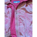 Obermeyer Vintage  Printed Pink Puffer Coat Ski Jacket Womens 8 Outerwear Winter Photo 3