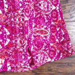 Show Me Your Mumu SMYM • Hazel Ruffle Top pink floral cold shoulder chiffon Pomegranate Punch Photo 5