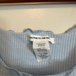 Caution to the Wind Blue Butterfly Crop Top Photo 1