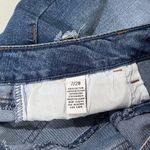 Celebrity Pink  Medium Wash Blue Denim Raw Hem Mini Skirt Women's Size 7/28 Photo 5