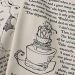 Cream Book Infinity Scarf Black Photo 2