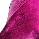 Free People Fuchsia Pink Luxe Velvet Trucker Jacket Oversized Women’s Size XS/S Photo 10