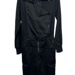 Reiss Ellis Utility Black Cotton Jumpsuit NWT Size 4 Photo 3