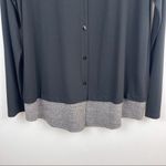 J.Jill Wearever Collection Colorblock Cardigan Women’s Size S Black Gray Photo 4