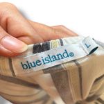 Blue Island  Striped Blue White Gold Swim Cover Up - Size Large Photo 6