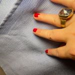 🦋Women’s Vintage Grandmacore Baby Blue Check Tank Dress w Floral Appliqué Large Photo 6