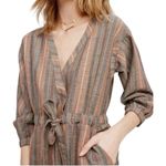Free People Loveland Striped Metallic Boho Jumpsuit Size XS Photo 2
