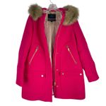J.Crew Italian Stadium Cloth Wool Chateau Parka Coat Hot Pink Size 6 Photo 9