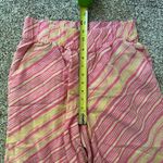 Anthropologie Elevenses  pink & cream striped wide-leg pants size M Photo 11