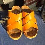 Kork-Ease Korks By  Katrice Slide Platform Wedge Sandal Comfort Size 9 Heels Photo 1