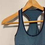 Lululemon  Blue Striped Inkwell Racerback Tank - Size Medium Photo 1