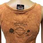 Harley Davidson Motorcycles Cotton Mother Road Tank Top Orange Stone Washed XL Photo 8