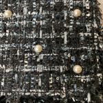 Vintage Black Boucle Pearl Embellished Shoulder Bag Photo 2