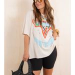 Daydreamer Van Halen 1980 Tour One Size Tee in Dirty White Womens Tshirt Top Photo 13
