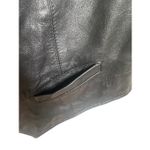 Wilsons The Leather Experts Sleeveless Vest Full Zip L Black Moto Size L Photo 3