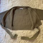 ZARA Knit Wrap Tie Cropped Cardigan Sweater Photo 6