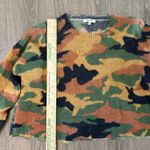 Madewell Cottontail Camo Wide-Sleeve Sweater Merino Wool Cropped Sweater | XL Photo 5