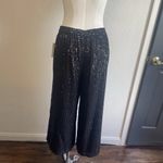 ✨ Michael Kors Black Sequin Wide Leg Pants M Size M Photo 3