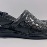 Softwalk  Salina Black Woven Leather Adjustable Heel Strap Clog Sandals 7 Narrow Photo 2