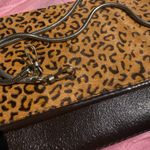 Valerie Stevens Brown Leather & Leopard Calf Hair Evening Shoulder Clutch Bag Photo 3