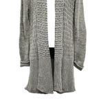 Forever 21 Open Front Longline Shawl Collar Textured Chunky Knit Cardigan Sweater Top Photo 3