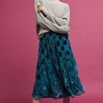 Anthropologie Teal Star Skirt  Photo 0