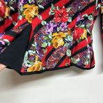 Vintage Richard Warren 100% Silk Floral Jacket Size 6 Photo 5