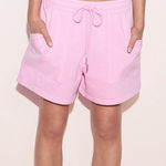 PINK - Victoria's Secret PINK VICTORIA’S SECRET Ivy Fleece Sweat Shorts High Rise Pink Lollipop Logo M Photo 0