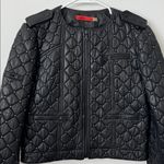 Alice + Olivia  Siri Quilted Studded Black 100% Lamb Leather Jacket Size: M Photo 2